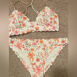 SOLD Sarah Cameron Floral Bikini Set